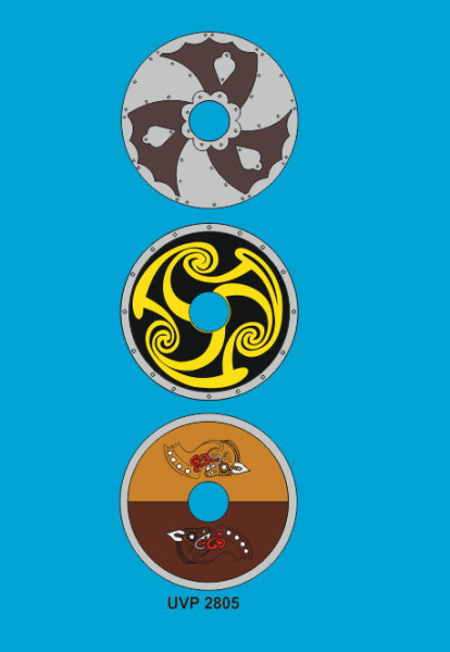 UVP 2805 3 different arts for the Viking shield