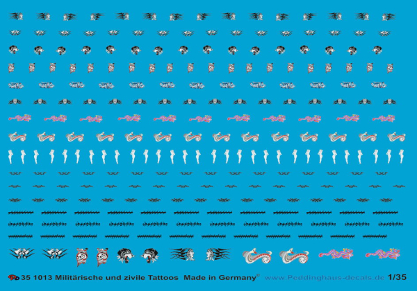 Peddinghaus-Decals 1:35  1013  Military and civilian Tattoos