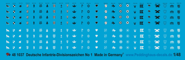 Peddinghaus-Decals 1/48 1037 Deutsche Infantry Division markings No 1