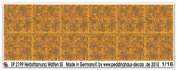Peddinghaus-Decals 1:16 2199 Herbsttarnung Waffen SS
