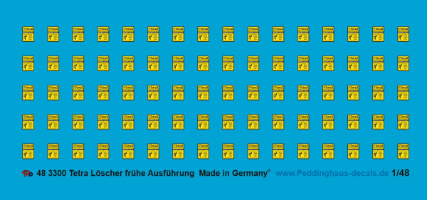 Peddinghaus-Decals 1/48 3300 Tetra Fireextingisher early version