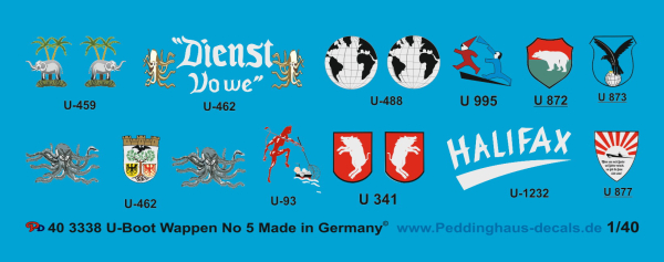 Peddinghaus 1/40 3338 german U-Boot heraldic  No 5