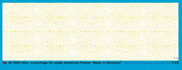 Peddinghaus-Decals 1:35  3450 MAN Disc-Camoflage for late german tanks