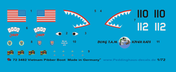 Peddinghaus 1:72 3482 Vietnam Pibber " Patrol Boat"
