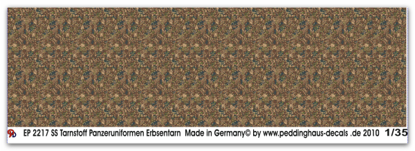 Peddinghaus-Decals 1:35  2217  SS Tarnstoff Panzeruniformen Erbsentarn