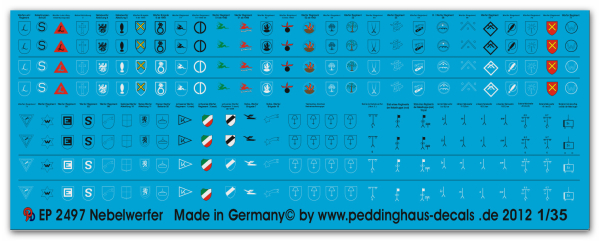 Peddinghaus-Decals 1:35  2497  Nebelwerfer -Rocketlauncher Batteries
