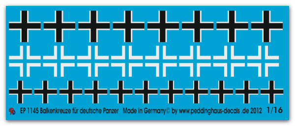 Peddinghaus-Decals 1:16 1145 german iron crosses for tanks