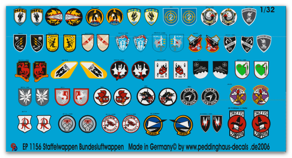 Peddinghaus 1/32 1156  unit badges Bundesluftwaffe