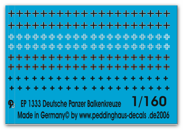 Peddinghaus  1/160 1333 Deutsche Balkenkreuze 