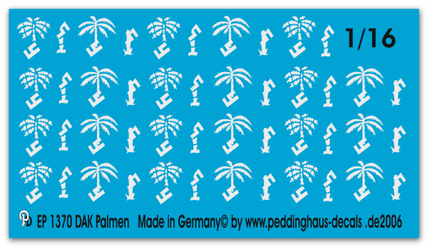 Peddinghaus-Decals 1:16 1370 DAK Palm tree markings