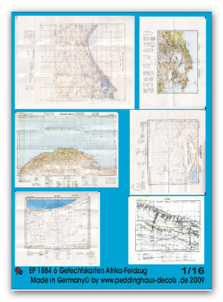 Peddinghaus-Decals 1:16 1884 6 battlemaps Africa