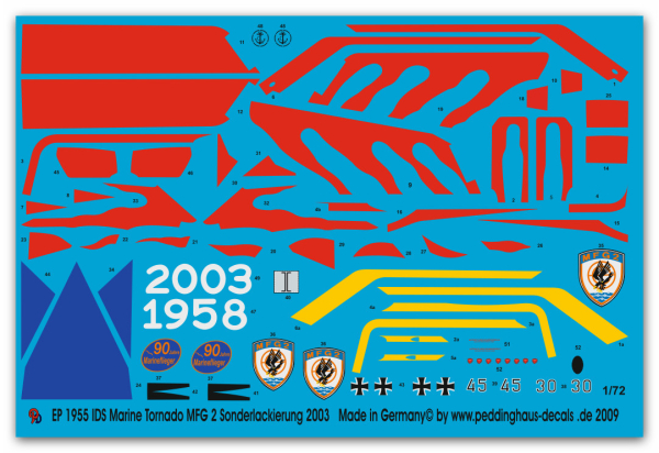 Peddinghaus-Decals 1/72 1955 IDS Marine Tornado Sonderlakierung MGF 2