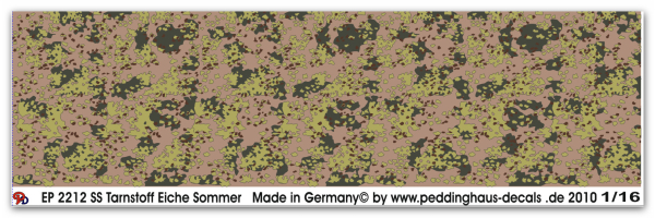 Peddinghaus-Decals 1:16 2212 SS Tarnstoff Eiche Sommer