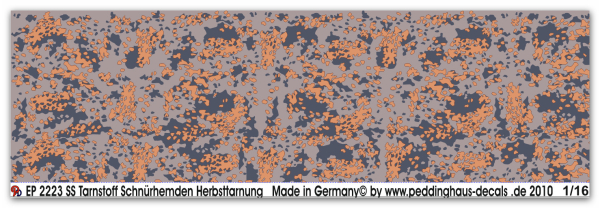 Peddinghaus-Decals 1:16 2223 SS Tarnstoff Schnürhemd Herbsttarnung