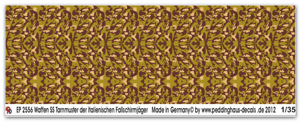 Peddinghaus-Decals 1:35  2256  Waffen SS uniformsheme italian paras