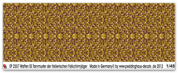 Peddinghaus-Decals 1/48 2557 Waffen SS Tarnmuster der italienischen Fallschirmjäger