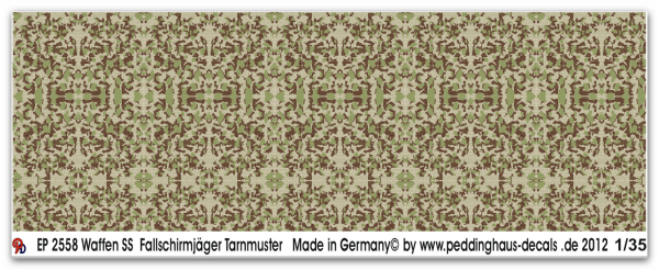 Peddinghaus-Decals 1:35  2558  Waffen SS Paras uniformsheme