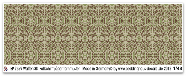 Peddinghaus-Decals 1/48 2559 Waffen SS Fallschirmjäger Tarnmuster
