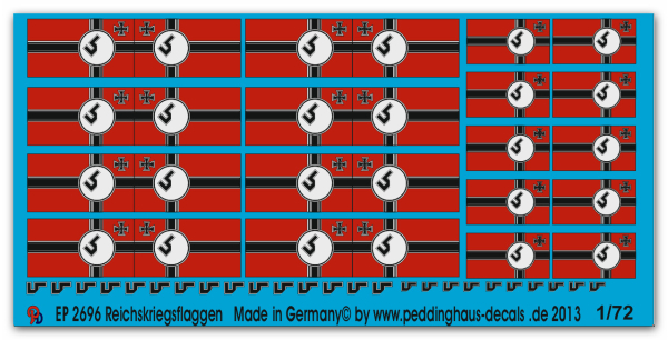 Peddinghaus-Decals 1:72 2696  Reichskriegsflaggen