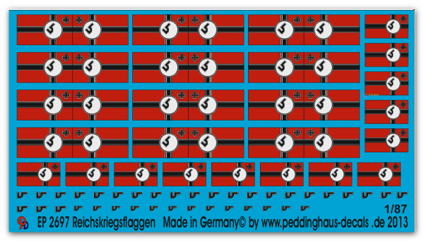 Peddinghaus 1/87 2697 German war flags