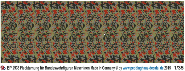 Peddinghaus-Decals 1:35  2933 german Bundeswehr camoflage uniform