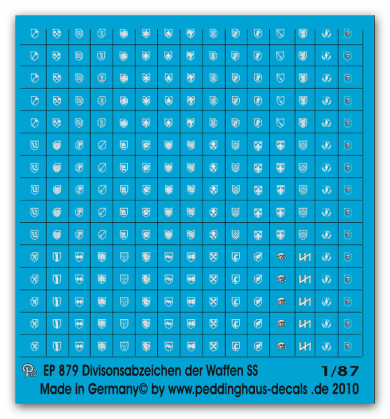 Peddinghaus 1/87 0879 Waffen SS Divisionszeichen