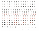 Peddinghaus-Decals 1/10 4441 Deutsche Helmabzeichen