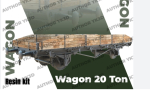 Peddinghaus -3 D Druck 1/72 4628R 20 ton Flachwagen