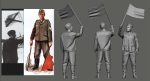 Peddinghaus Decals 3D Druck 32121 WWII Luftwaffe, Ground Crew 1 - Man with Flag