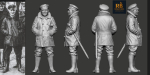 Peddinghaus 3D Druck 1-32 32277 WWI German Ace - Jasta 11 Manfred von Richthofen & Hund Moritz