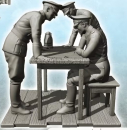 Peddinghaus 3 D -Druck 1/72 72F137 4 deutsche Soldaten am Kartentisch
