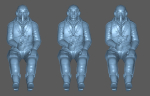 Peddinghaus 3 D Druck 1/72 72F157 3 german fighter pilots