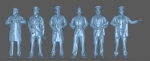 Peddinghaus 3 D Druck 1/48 6 Mann U-Boot Crew No 2